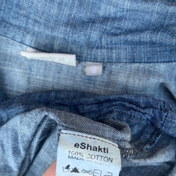 Eshakti Denim Vintage Style Dress XL 16, fits like US 14 - Picture 7 of 8